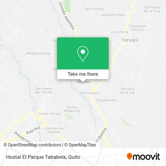 Hostal El Parque Tababela map