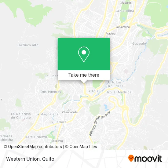 Western Union map