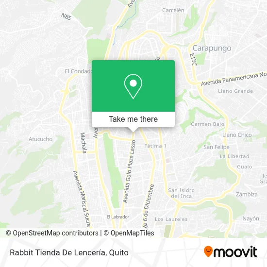 Rabbit Tienda De Lencería map