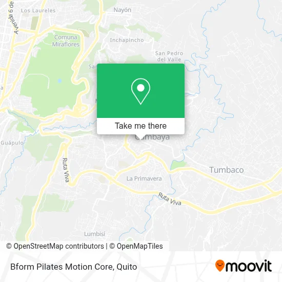 Bform Pilates Motion Core map