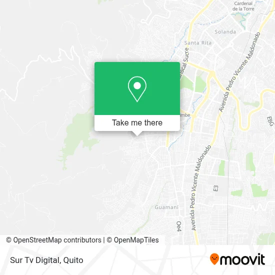 Sur Tv Digital map