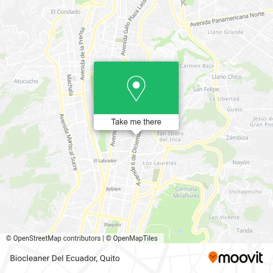 Biocleaner Del Ecuador map
