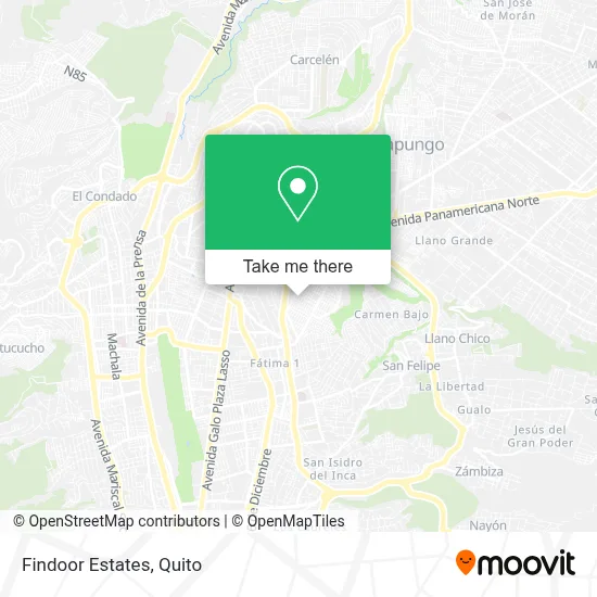 Findoor Estates map