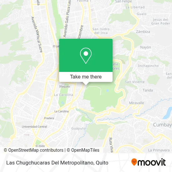 Las Chugchucaras Del Metropolitano map