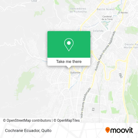 Cochrane Ecuador map