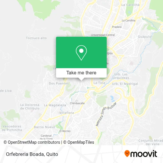 Orfebreria Boada map