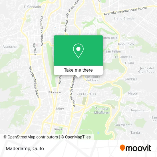 Maderlamp map