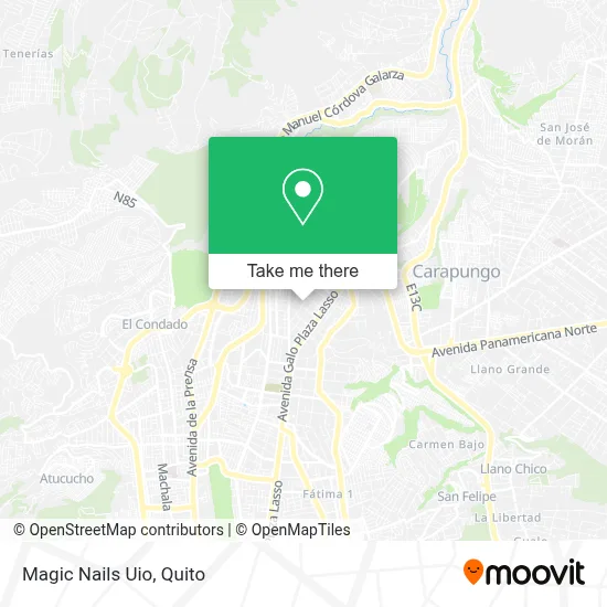 Magic Nails Uio map