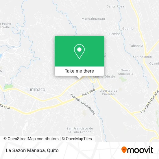 La Sazon Manaba map