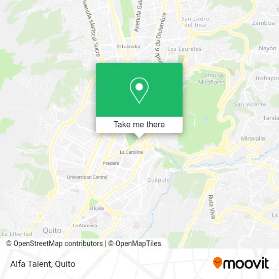 Alfa Talent map