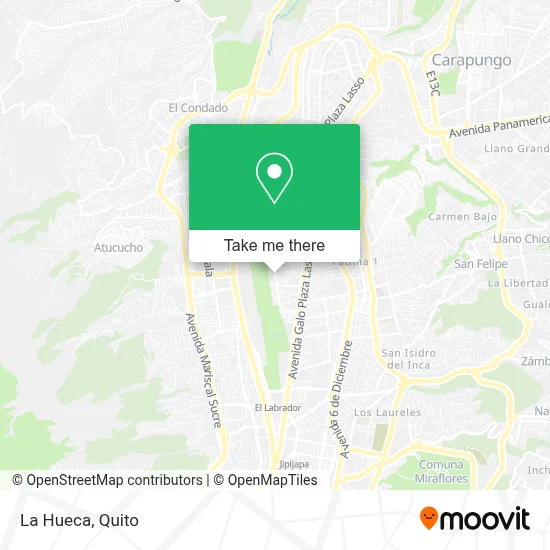 La Hueca map