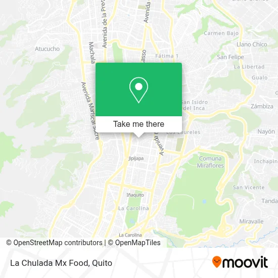 La Chulada Mx Food map