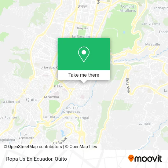 Ropa Us En Ecuador map