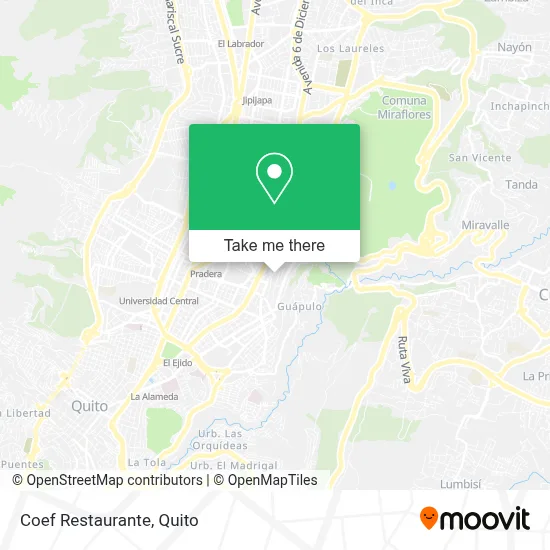 Coef Restaurante map