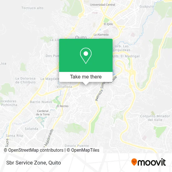 Sbr Service Zone map