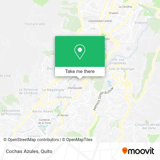 Cochas Azules map