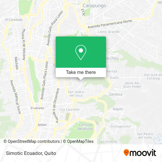 Simotic Ecuador map