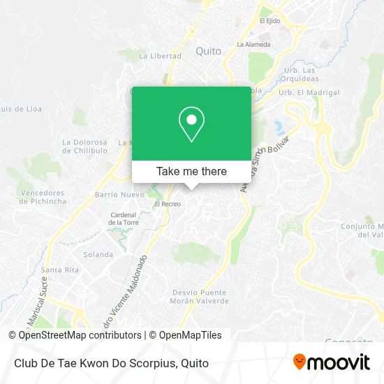 Club De Tae Kwon Do Scorpius map