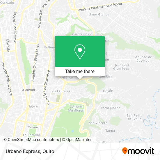 Urbano Express map
