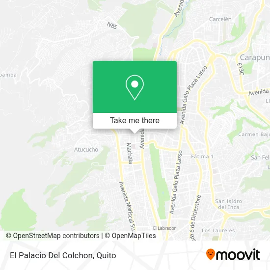 El Palacio Del Colchon map