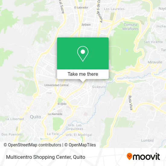 Multicentro Shopping Center map