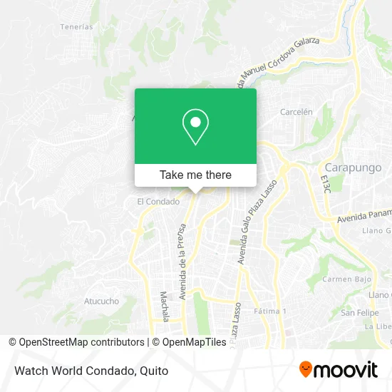 Watch World Condado map