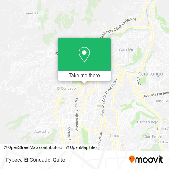 Fybeca El Condado map