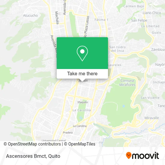 Ascensores Bmct map
