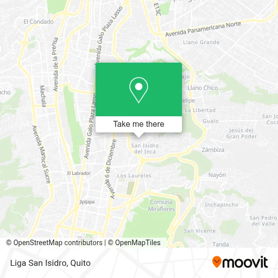 Liga San Isidro map