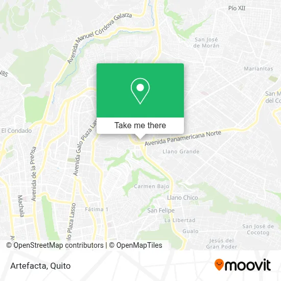 Artefacta map