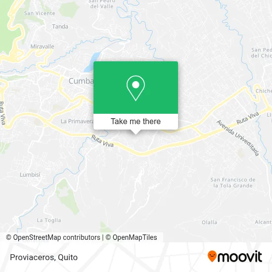 Proviaceros map