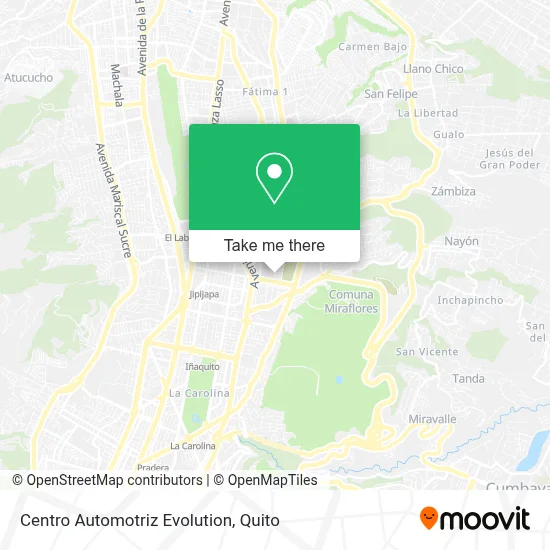 Centro Automotriz Evolution map
