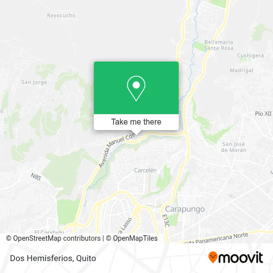 Dos Hemisferios map