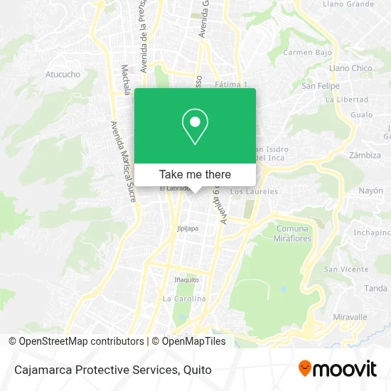 Cajamarca Protective Services map