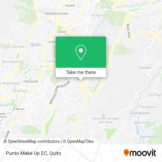 Punto Make Up EC map