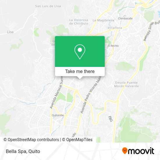 Bella Spa map