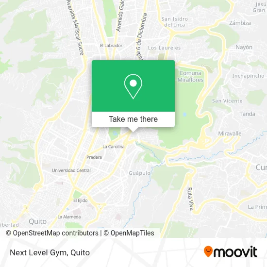 Next Level Gym map