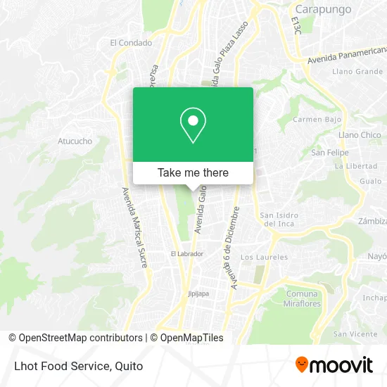 Lhot Food Service map