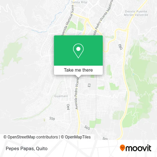 Pepes Papas map