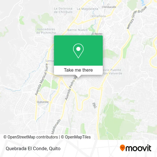 Quebrada El Conde map