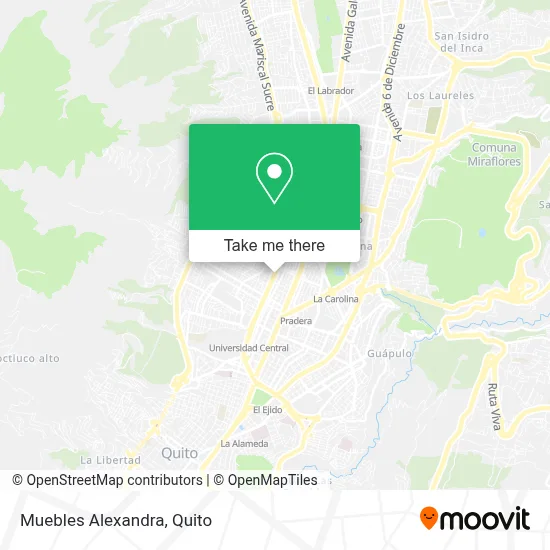 Muebles Alexandra map