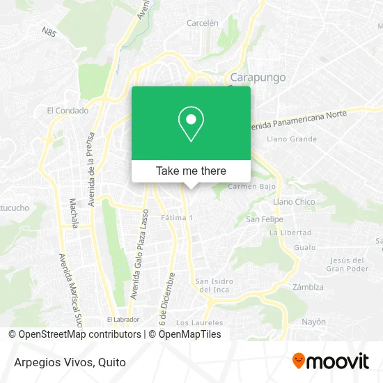 Arpegios Vivos map