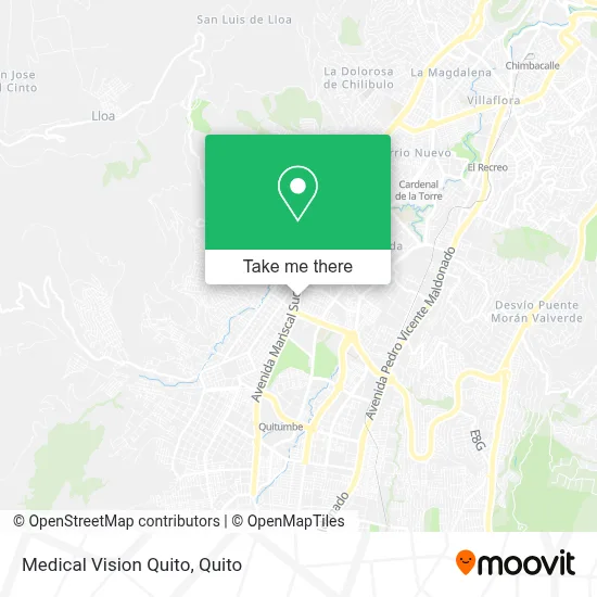 Medical Vision Quito map