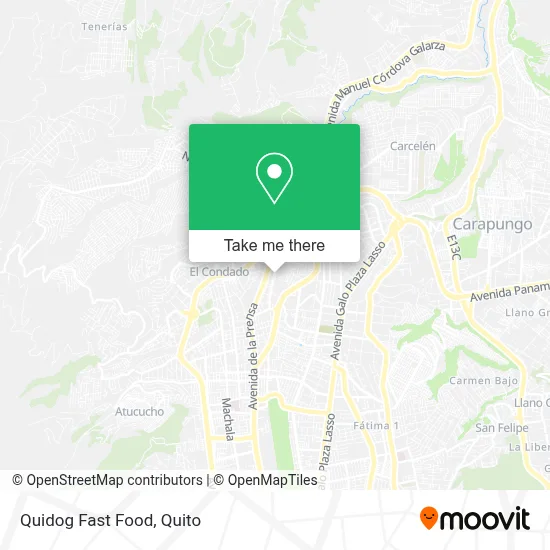 Quidog Fast Food map