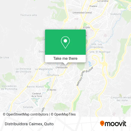 Distribuidora Caimex map