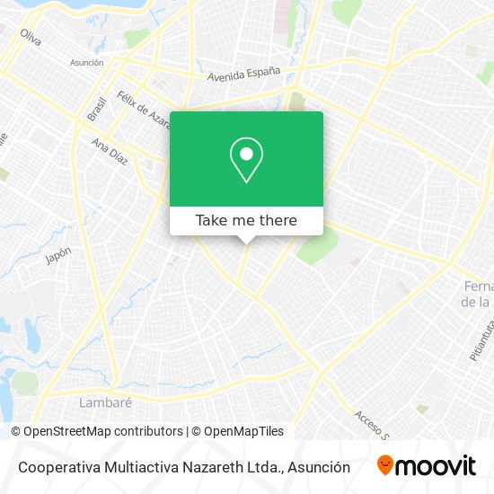 Cooperativa Multiactiva Nazareth Ltda. map