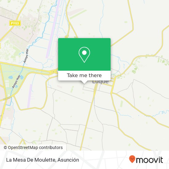 La Mesa De Moulette map