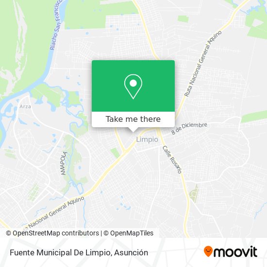 Fuente Municipal De Limpio map