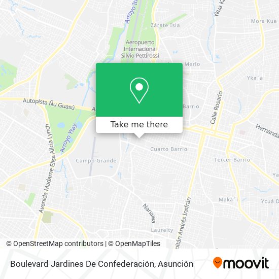 Boulevard Jardines De Confederación map