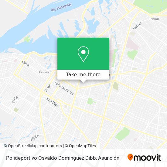 Polideportivo Osvaldo Dominguez Dibb map